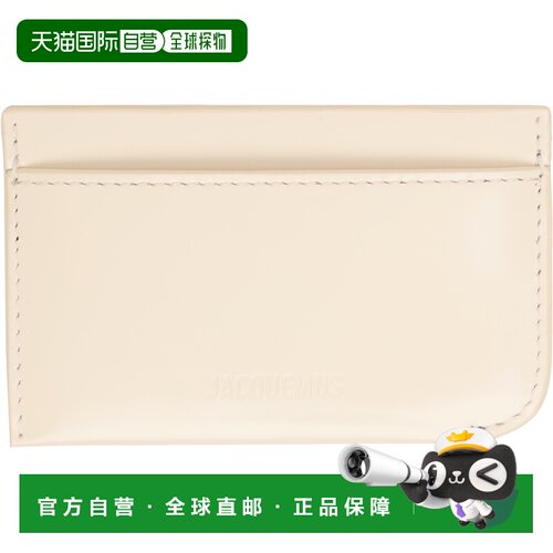 香港直邮Jacquemus 女士 灰白色 Le Porte Curvo 卡包 26ESLU0037