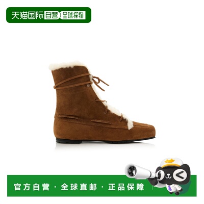 1h可退 香港直邮aeyde 女士 Paul 毛羊皮靴子 brown棕色 舒适时尚