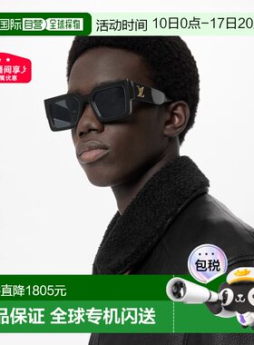 自营1h可退 欧洲直邮LV/路易威登 男士黑色金属太阳镜正品百搭显