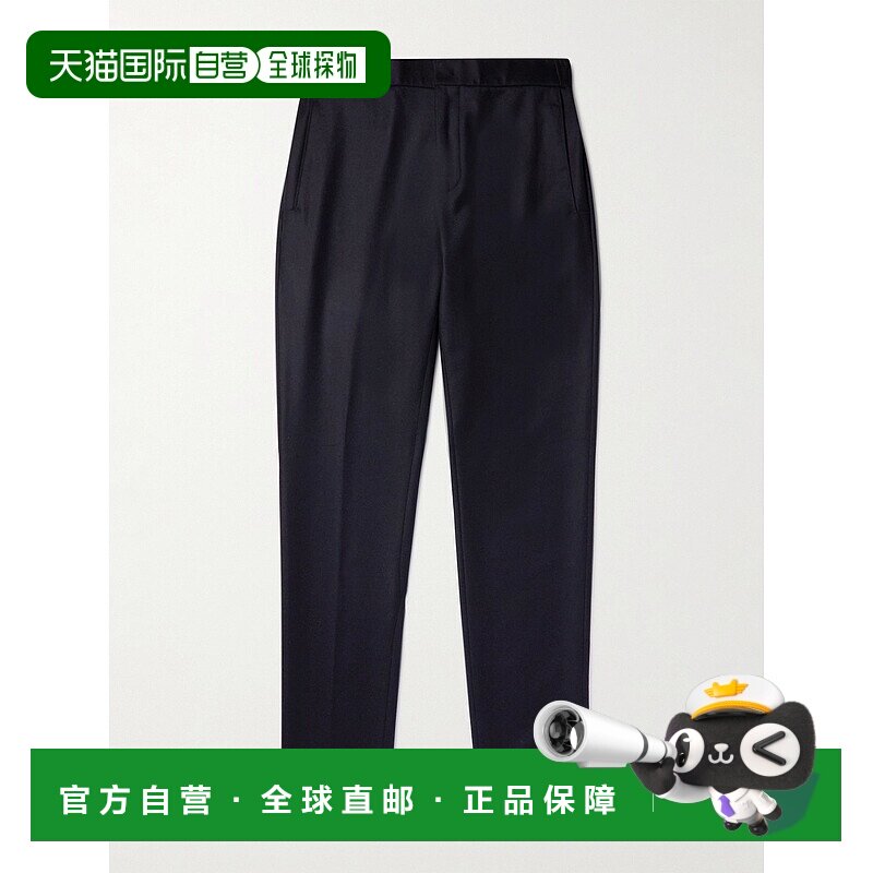 香港直邮Loro Piana 诺悠翩雅 男士 徽标修身休闲裤 FAL3060羊毛