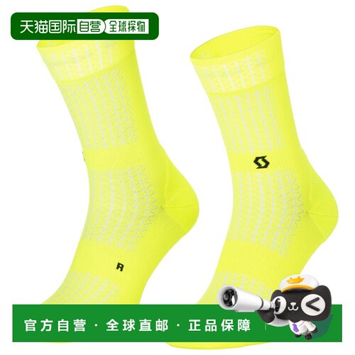 欧洲直邮SCOTT 男士户外袜 2017278SAFETYYELLOW CO 黄色运动袜