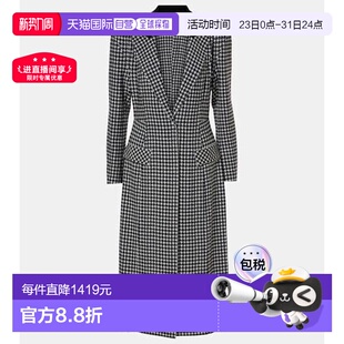 卡玛丽 诺玛 女士 千鸟格格子时尚 大衣 香港直邮NORMA 西装 KAMALI