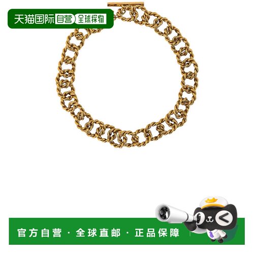 香港直邮Saint Laurent 圣罗兰 女士 Ring 扭纹短项链 674527Y150