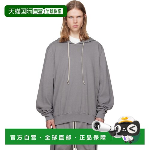 香港直邮rick owens 瑞克 欧文斯 男士 灰色 Tower Heavy Jersey