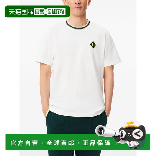 香港直邮LACOSTE 男士T恤 TH861170VBEIGE AW2026【付后1h可退】
