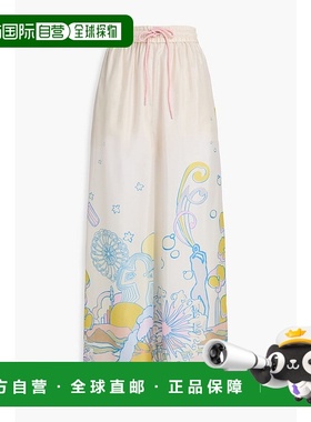 香港直邮ZIMMERMANN 女士 印花真丝薄纱阔腿裤 1242PSS244WATERCO