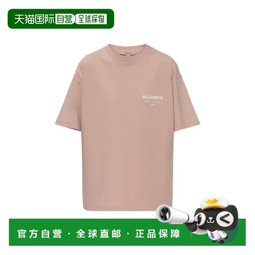 1h可退 香港直邮ALL SAINTS 女士T恤 UNDERGROUNDW202JCBLUSHPINK