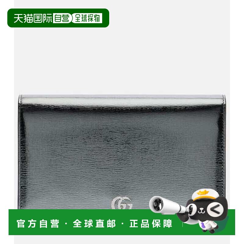 1h可退 香港直邮Gucci 古驰 女士 GG Marmont 皮革链带钱包