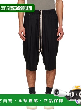 香港直邮rick owens 瑞克 欧文斯 男士 黑色 Temple Bela Pods 短