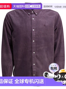 1h可退 香港直邮CARHARTT WIP 男士 紫色棉质衬衫 I02995839PXX03