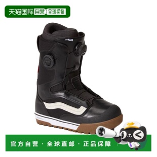 自营欧洲直邮Vans Aura男士黑色皮革自由式滑雪靴