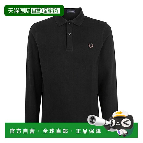 欧洲直邮FRED PERRY 男士T恤 M6006U35 AW2024 黑【付后1h可退】