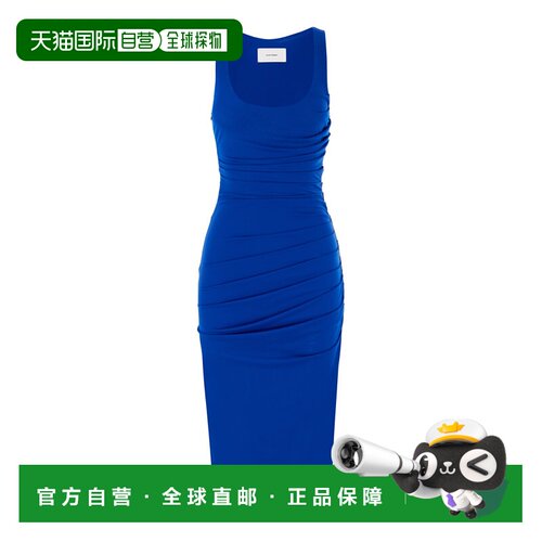 美国直邮ALEX PERRY 女士 褶皱汗衫式网纱连衣裙(Power)吊带