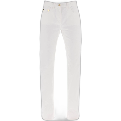 香港直邮Palm Angels 棕榈天使 女士 detailing 金色金属色牛仔裤