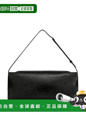 1h可退 香港直邮Courreges 女士 Cuff Naplack 皮革手拿包 425GSA