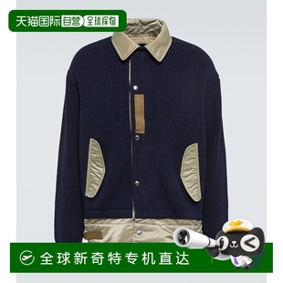 男士 003638 香港直邮Sacai 针织夹克 blue蓝色 舒适时尚
