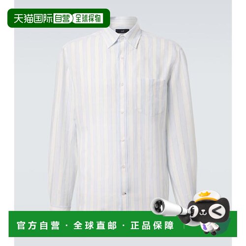 香港直邮Dunhill登喜路男士衬衫亚麻 【付后1h可退】