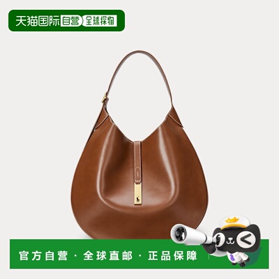 自营欧洲直邮Ralph Lauren拉夫劳伦 Polo ID女士小牛皮肩背包