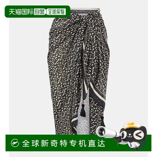 托里 伯奇 香港直郵Tory 女士 印花棉質(zhì)真絲海灘罩 Burch 1h可退