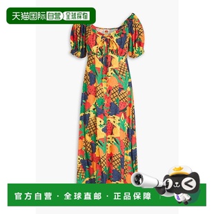 印花绉纱中长连衣裙 1h可退 女士 RIO 297131FRUITS 香港直邮FARM