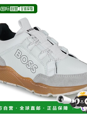 欧洲直邮BOSS雨果博斯童鞋低帮板鞋J52555