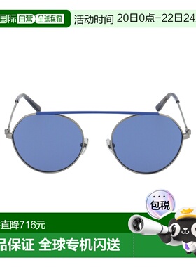 1h可退 香港直邮Calvin Klein 卡尔文 克莱恩 女士 蓝色金属太阳