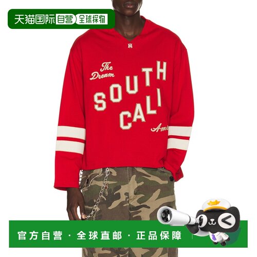 AMIRI 男士 South Cali Flock Football T恤 AMTO【付后1h可退】