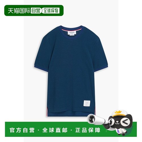 香港直邮Thom Browne 汤姆 布朗 男士 条纹棉质T恤 MJS235AJ01034