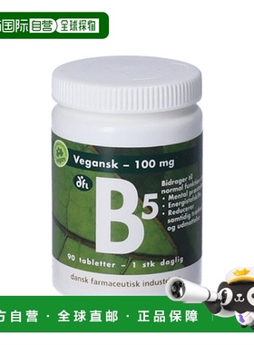 欧洲直邮Dansk Farmaceutisk Industri 维生素B5片90片补充剂