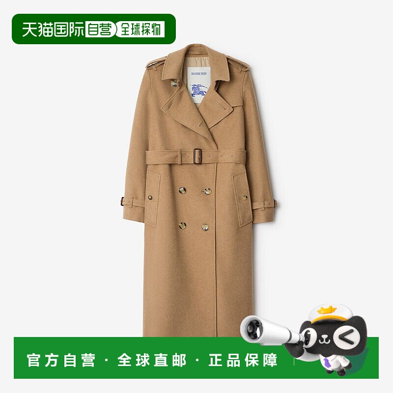 欧洲直邮Burberry (2025新品)肯辛顿版型 – 长款羊绒Trench风衣