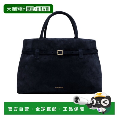 香港直邮MANU ATELIER 女士手提包 2025245LECAMBON35DNAVY托特包