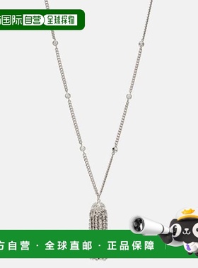 香港直邮Rabanne 女士 水晶装饰吊坠项链 metal金属色 舒适时尚