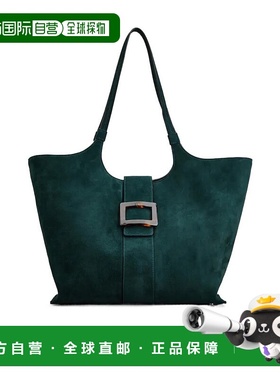 1h可退 香港直邮Roger Vivier Belle Vivier 中号绒面购物袋 RBWA