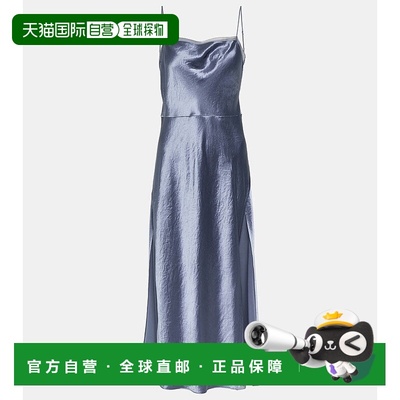 香港直邮VINCE 女士 缎面欧根纱吊带连衣裙 001216时尚