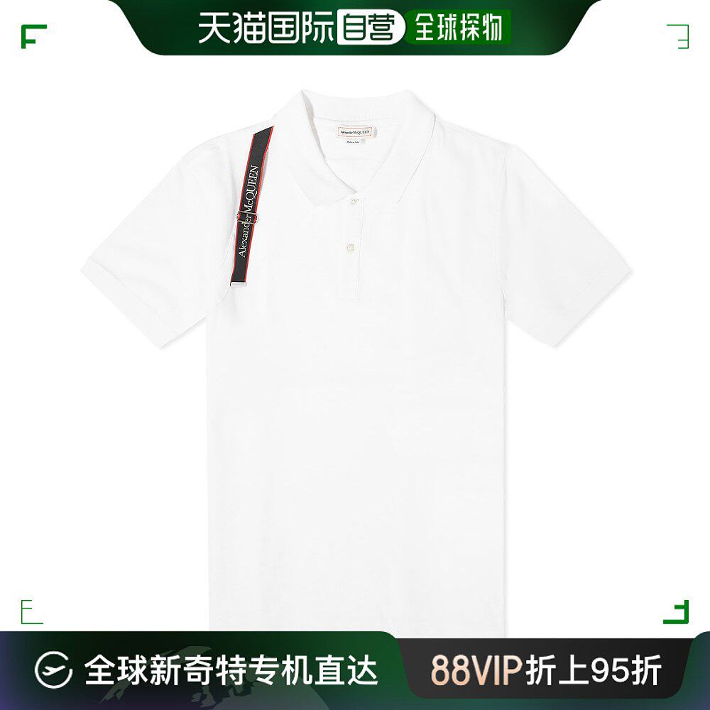 香港直邮alexander mcqueen 亚历山大 麦昆 男士 logo标志polo衫