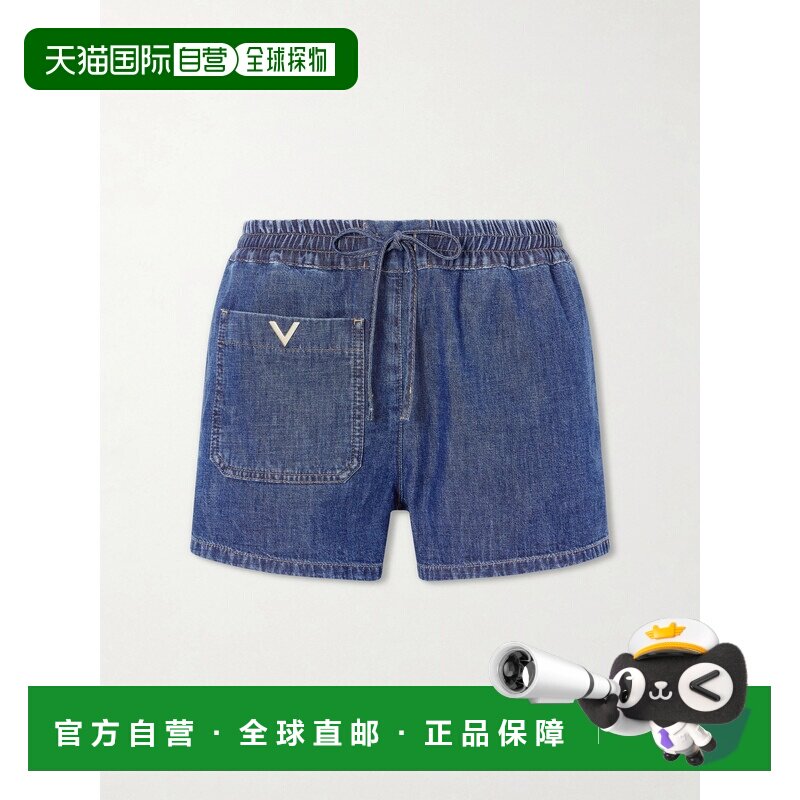valentino 华伦天奴 女士 精饰牛仔短裤 9B3DD22A【付后1h可退】图片