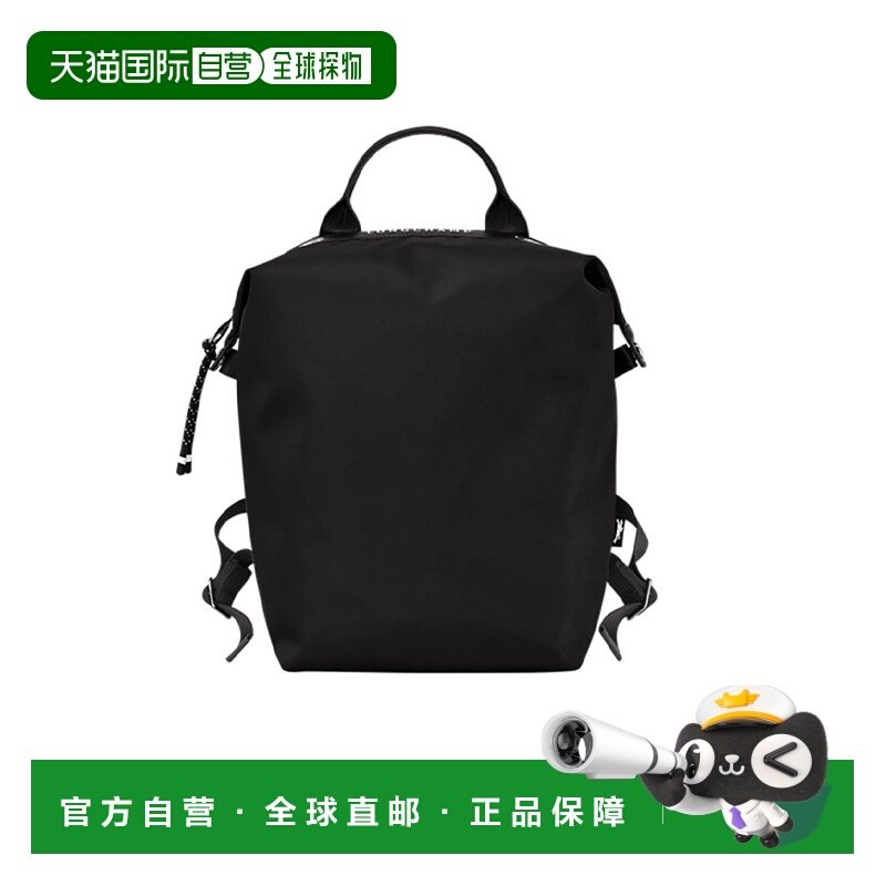 欧洲直邮自营Longchamp珑骧女士黑色帆布牛皮大容量双肩背包双肩,箱包皮具/热销女包/男包,双肩背包,淘宝优惠券,粉丝福利购,淘宝优惠卷
