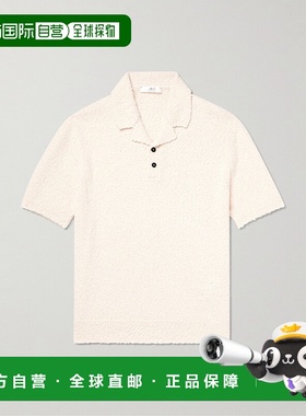 香港直邮Mr P. 男士 有机棉混纺毛圈Polo衫 MPK251013400ECRU