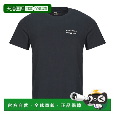 欧洲直邮Lee  男装 短袖T恤衫 春夏 海蓝色 WORKWEAR BUILDING TE