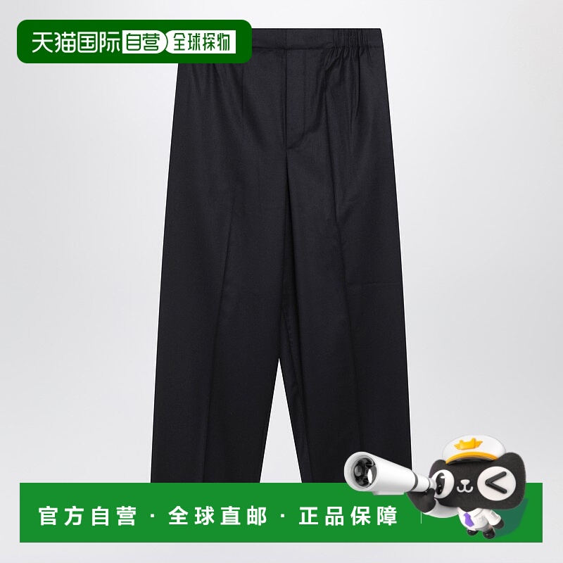 1h可退 香港直邮Jacquemus 男士 海军蓝羊毛裤子 25HPAM00530AW00