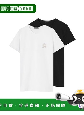 1h可退 香港直邮versace 范思哲 男士 短袖T恤两件装 AU101931A10