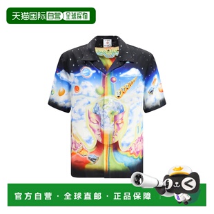 1h可退 香港直邮Casablanca 男士 Cuban 印花衬衫 MSP26SH00307TH