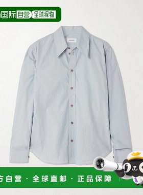 香港直邮Lemaire 女士 Topstitched 棉质真丝混纺衬衫 SH1182LF15