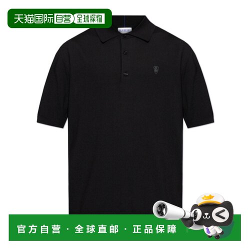 1h可退 香港直邮BURBERRY 男士POLO衫 81048731 SS2025 黑色 短袖