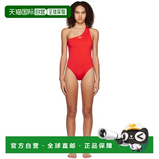 红色印花连体泳衣 女士 OWFA060S23JER0012901 white 香港直邮off