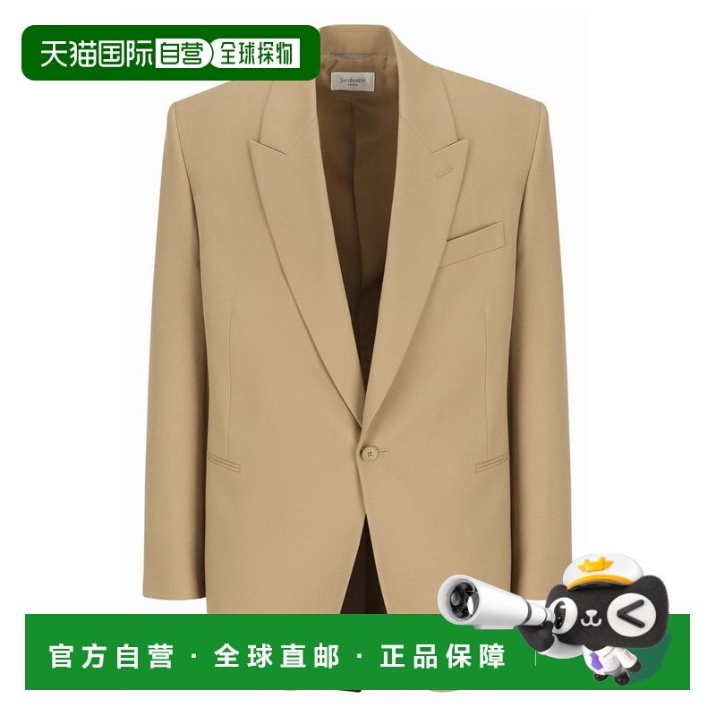 1h可退 香港直邮Saint Laurent 圣罗兰 男士 羊毛华达呢西装外套,男装,夹克,淘宝优惠券,粉丝福利购,淘宝优惠卷