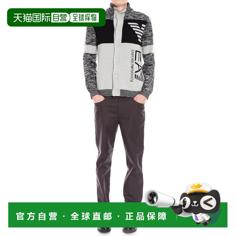 香港直邮Emporio Armani 单排扣立领针织毛衣 PLG04MPL05M0阿玛尼
