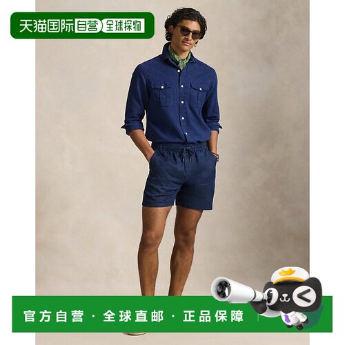 自营欧洲直邮Ralph Lauren拉夫劳伦 男士亚麻15厘米Polo prepster