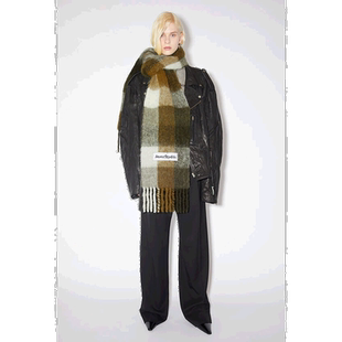 Acne Studios 徽标围巾 CA0084羊毛马海毛 高【付后1h可退】