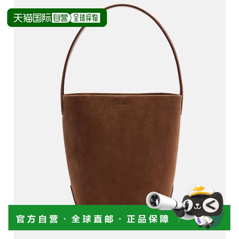 香港直邮The Row 女士 Park 边竖款水桶包单肩包手提包小号绒面革图片